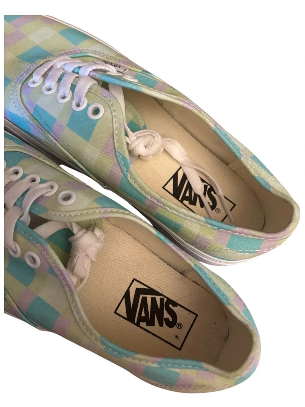 Vans | Pastel Checkered Platform High Sneakers Summer Vibes Unisex Footwear NEW